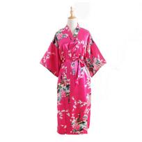Moterims Skiautinio Rašto Chalatas Dirbtinio Šilko Japoniškas Kimono Atviras Dizainas Elegantiški Patogūs Namų Drabužiai one size sidabro pilka spalva