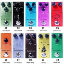 Profesionalus elektrinės gitaros efektų pedalas - Distortion, Overload, Delay, Chorus, Tremolo Crunch Distortion