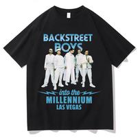 Backstreet Boys Marškinėliai Y2K Linksmi Laisvalaikio Medvilniniai Vyriški Moteriški Drabužiai Dovana Drabužiai Į Tūkstantmetį Vintage Viršutiniai Drabužiai Moterys Vyrai Gatvės Stiliaus Marškinėliai 4XL
