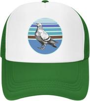 Balandžio grafinis spaudinys Poliesterio tinklelis Trucker kepuraitė Vintažinio stiliaus Atsitiktinė reguliuojama beisbolo kepuraitė suaugusiems One Size