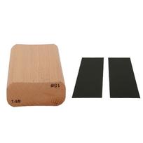 Wood Radius Sanding Block Luthier Tool for Guitar Fretboard Fingerboard Fret Leveling 14 and 15 14 and 15 Inch