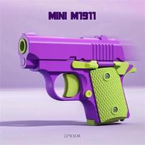 1911 3D spausdinti maži pistoletai žaislai Mini streso mažinimo Fidget pistoletai vaikams ir suaugusiems Tinka ADHD, nerimo palengvinimui Dovana