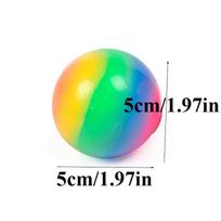 Creative Soft Rainbow Ball Squishy Toys Anti Stress Decompression Sensory Squeeze Fidget Toy For Adults Kids Classroom Prizes