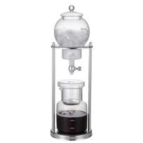 Glass Cold Brew Coffee Maker with Stainless Steel Stand Iced Drip & Tea Infuser Bottle Large Capacity