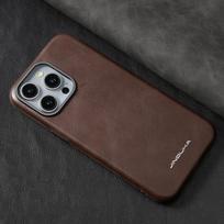 „IPhone 16 15 14 Plus 13 12pro Max“ odinis metalinis mygtukas, skirtas „Magsafe“ magnetiniam belaidžiam įkrovimui kompiuteriui „Hybird Pu“ kieto dėklo dangtelis iPhone 15 juoda