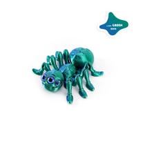 3D spausdintas voras Fidget žaislas Realistiška spalvinga voro figūrėlė Sąnariniai gyvūnai Žaislas vorų mėgėjams Helovino vaikų dovanos 6CM raudona