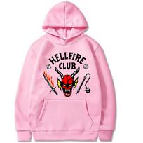 Madingi Hellfire Club gobtuvai vyrams, moterims, Harajuku, laisvalaikio džemperiai, unisex, didelio dydžio, gatvės stiliaus, ilgomis rankovėmis, su gobtuvu, gatvės stiliaus 4XL