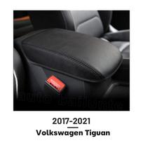 Skirta Volkswagen Tiguan 2017 2018 2019 2020 2025 Centrinės konsolės porankių dėžutės apsauginis uždangalas Rankenos uždangalas Interjero aksesuarai juoda