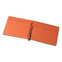 Korean Unisex PU Leather Wallet with Card Holder and Money Clip ruda