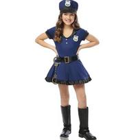 Children's Day costumes, stage performance female police uniforms, children's clothing cosP police, kindergarten girls' performance uniforms 130cm tamsiai mėlyna spalva