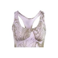 Adidas X Stella McCartney Collaboration Full Print Medium Intensity Quick-Dry U-Shaped Sports Bra Women underwear Pink Purple IB5093 AXSB