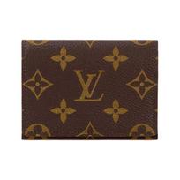 LOUIS VUITTON Daugiafunkcinis vokelis Vizitinė kortelė Klasikinis monogramos drobės Atvartinis piniginė Kortelių laikiklis Moteriškas Rudas Basic Set (Bag + Dust Bag) ruda