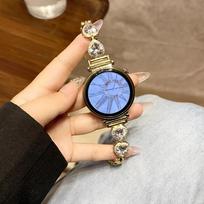 Women Diamond Bracelet for Huawei GT 4 41mm Smart Watch 18mm 20mm 22mm Band for Samsung Galaxy 6 Classic 47mm 43mm 5 6 40mm 44mm 18mm