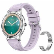 Colmi L28 Silver/ Purple + Silver Steel Strap