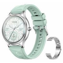 Colmi L28 Silver/ Green + Silver Steel Strap