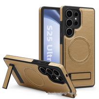 Samsung S26 Ultra Crystal Shield Magnetinis Odinis Telefono Dėklas: Pilnos apsaugos nuo kritimo stovas, apsaugantis S25 FE ir S24. S25 Plus