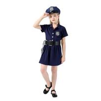 Halloween children police officer kindergarten professional play costume June 1 stage performance costume S
