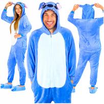Onesie stitch kigurumi costume microfiber warm pajamas tracksuit m Onesie stitch costume - M