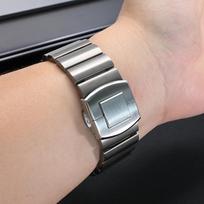 Titano dirželis Samsung Galaxy Watch Ultra 2025 47mm Prabangus vyriškas dirželis SAMSUNG ULTRA 2024 47MM Nerūdijančio plieno sagtelė Correa Galaxy Watch Ultra sidabras