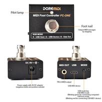 DOREMiDi MIDI kojinis valdiklis Elektrinės gitaros MIDI efektų pedalas Plug and Play MIDI išvesties prievadai DIY CC PC NOTE juoda