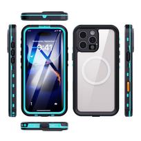 IP68 atsparus vandeniui magnetinis dėklas, skirtas iPhone 17 16e 16 15 13 Pro Max, 16 15 Plus telefonams, apsauga nuo dulkių, 360 laipsnių pilnas dangtelis For iPhone 14