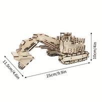 3D medinis dėlionė suaugusiems Mechaninis paplūdimio automobilis Pasidaryk pats transporto priemonės modelio konstravimo rinkinys Rankdarbis Medžio dirbinys Žaislas Gimtadienio dovana vaikams