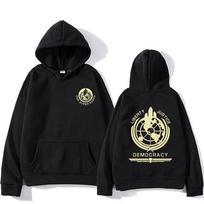 Helldivers Hoody Patogus su gobtuvu ilgomis rankovėmis džemperis Vyrams Moterims Rudeniui Žiemai Perdyelis Drabužis Laisvalaikio Grafinis Spausdinimas Hoody 4XL