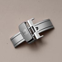 Laikrodžių priedai Sagtelė TISSOT nerūdijančio plieno dirželio sagtelė juoda vientisa laikrodžių užsegimas 10 12 14 16 18 20 22mm 14mm sidabras