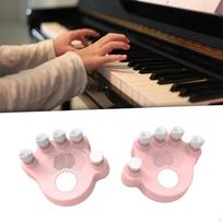 Fortepijono pirštų treniruokliai, įmontuoti muzikos garsiakalbiai, skirti vaikams muzikantui rožinė
