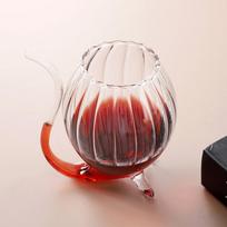 Creative Goblet stiklinis puodelis su šiaudeliais šaltiems gėrimams Vyno taurės sultys Stiklinis voverės puodelis Namų naudojimui Vakarėlio baras skaidrus 1Pcs