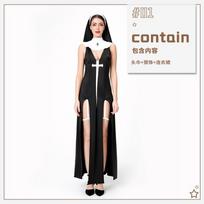 Spice girl Halloween adult costume sexy nun costume carnival costume S