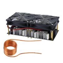 2500W 50A DC 12-48V indukcinė šildymo plokštė ZVS maitinimo modulis aukšto dažnio žemos įtampos 1800W juoda