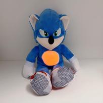 SONIC Pliušinis 45cm Pliušinė lėlė Kūdikio kvėpavimas Peluche Raminantis žaislas Anime Kūdikio Muzika Šviesa Miego žaislai Vaikų šventinės dovanos