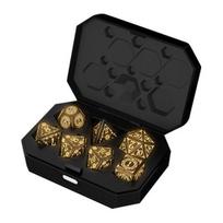 1 Set LED Light-up Dice USB Rechargeable RGB Glowing Multi-sides Dice D4 D6 D8 D10 D12 D20 Flashing Dice Family Night Party Board Game Essentials A