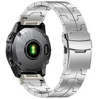 Prabangus titano dirželis Garmin laikrodžiui Fenix E 8 AMOLED 7X 7 Pro 6X Laikrodžio dirželis Quick Fit apyrankė Garmin Instinct 3 45mm Dirželis 26mm sidabras