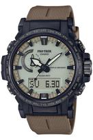 Casio Pro Trek Climber Line Saulės laikrodis su biomasės tamsiosios kojotos spalvos radijo bangomis valdomas plastikas, PRW-61LD-5JF, Vyriškas,