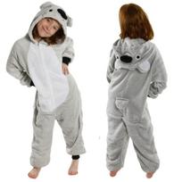 Vaikiškas pižamos kombinezonas su koala, kalėdinis vaikiškas kigurumi kostiumas 146-152, vaikiškas kombinezonas 039pcN koala - 134-140