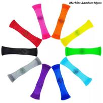 Sensoriniai žaislai Marmuriniai kamuoliukai Autizmui, ADHD, nerimo terapijai, EDC, streso mažinimui, rankoms skirti žaislai su fidget'u, pintas tinklelis, lengvai sulenkiamas su marmuru