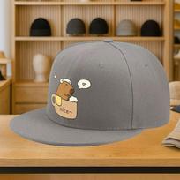 Mielas kapibara puodelyje animacinis stiliaus poliesterio kasdienis snapback kepurė su užsegimu su snapeliu suaugusiems, keturiems sezonams One Size