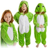 Vaikų pižama varlės kombinezonas kigurumi vaikų persirengimo kostiumas 122-128 Kombinezonas vaikiškas 001pcN varlė - 122-128