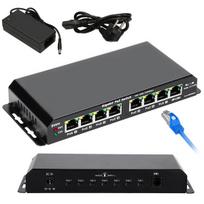 Extralink PoE Switch KRATOS 7x Gigabit PoE, 1x Uplink RJ45, Power Supply 24V 2.5A, 60W