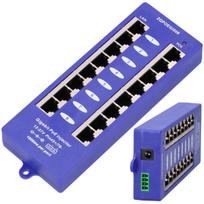 Extralink Gigabit PoE Injector 8 Port 8x 1000Mb/s RJ45, Mode B