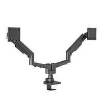 EDBAK Desk Mount | DMV02 Dual Swing Arm | Height adjustment, Tilt | 19-35  | Maximum weight (capacity) 20 kg | Black