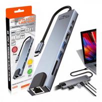 MEDIA-TECH USB HUB 8 IN 1 GIGA LAN HUB MT5046