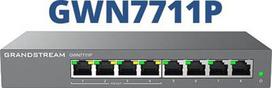 Grandstream GWN 7711P  8x GbE RJ45, 4x PoE/PoE+ or +24VDC output mode  zarz?dzalny L2 Cloud