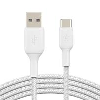 Braided USB-C USB-A 3m White