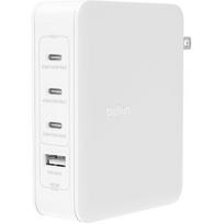 Wall charger 140W 4-ports (3xC 1xA) UK, EU, US Plugs white