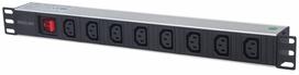 Power strip rack 19 1U 110V-250V/10A 8x C13