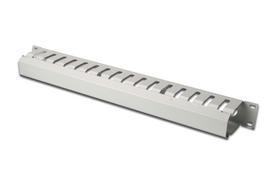 Organizer cable holder with removable 1U Duct cover 40x70, RAL 7035