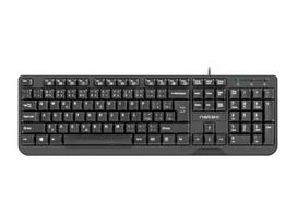 NATEC KEYBOARD TROUT SLIM USB, CZ/SK LAYOUT, BLACK